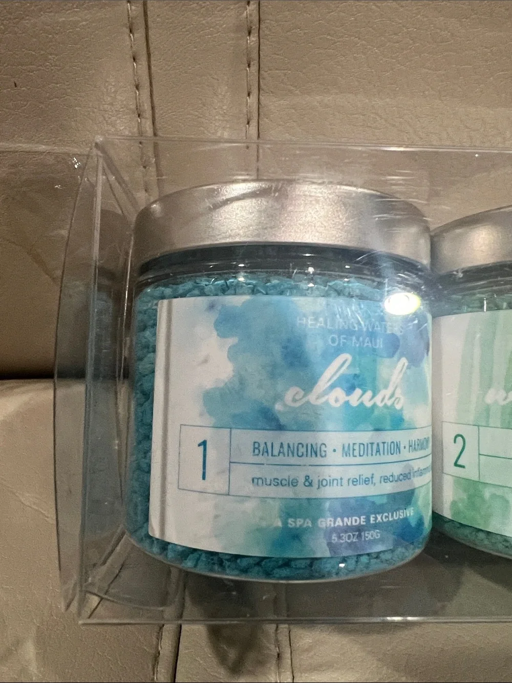 Spa grande bath products clouds waterfall streams rainforest ocean